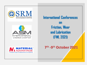 FWL 2022: International Conferences on Friction, Wear and Lubrication @ Dr. T.P. Ganesan Auditorium
